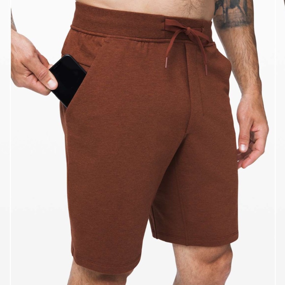 Lululemon City Sweat Short *9" Heathered Dark Terracotta - Size Large